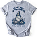 Weird Gnome T-shirt — Sport Grey