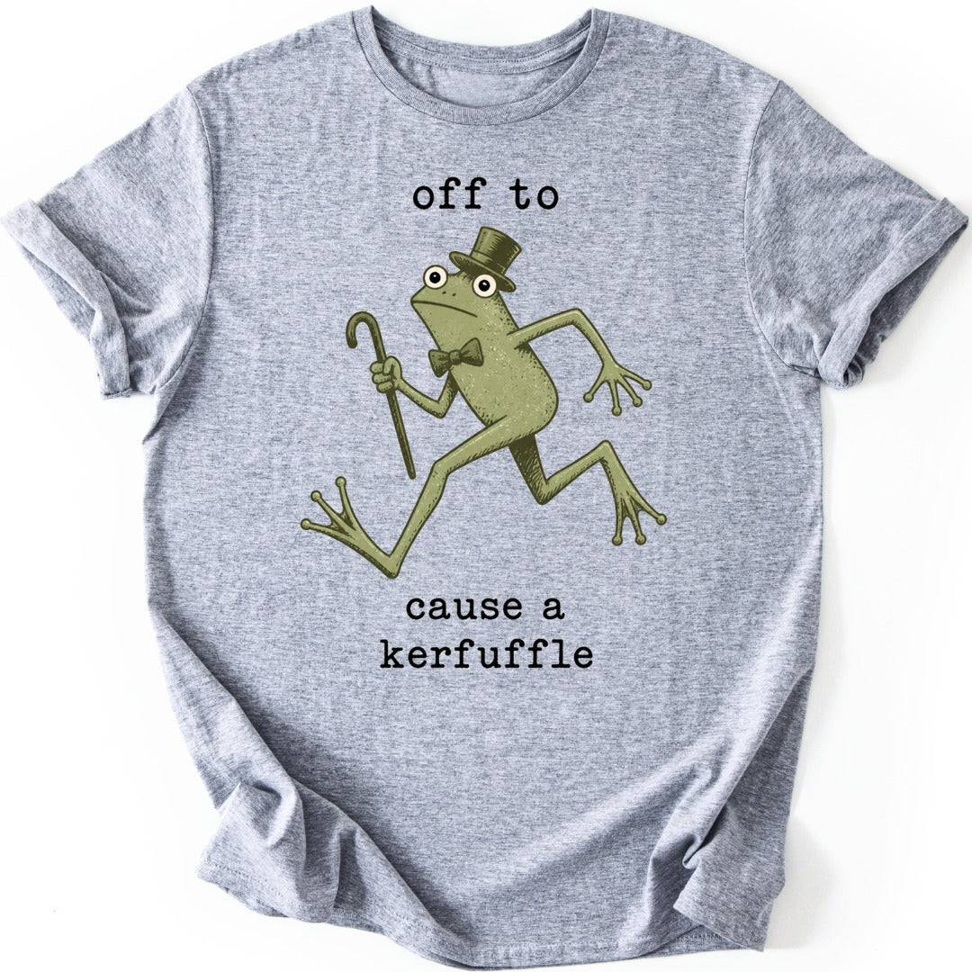 Dapper Frog T-shirt — Sport Grey