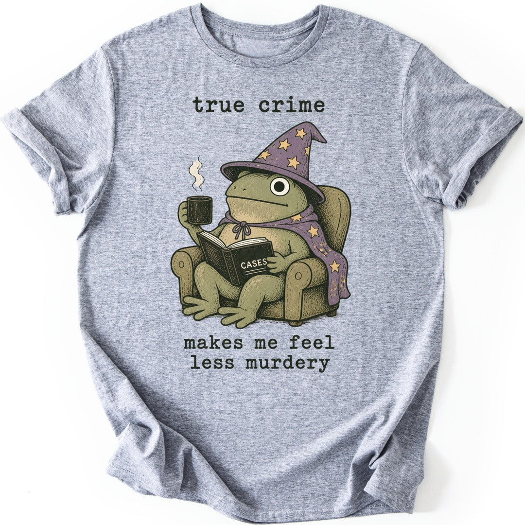 Wizard Frog Reader T-shirt — Sport Grey