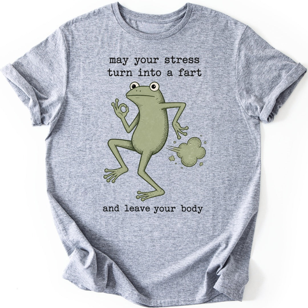 Zen Frog T-shirt — Sport Grey