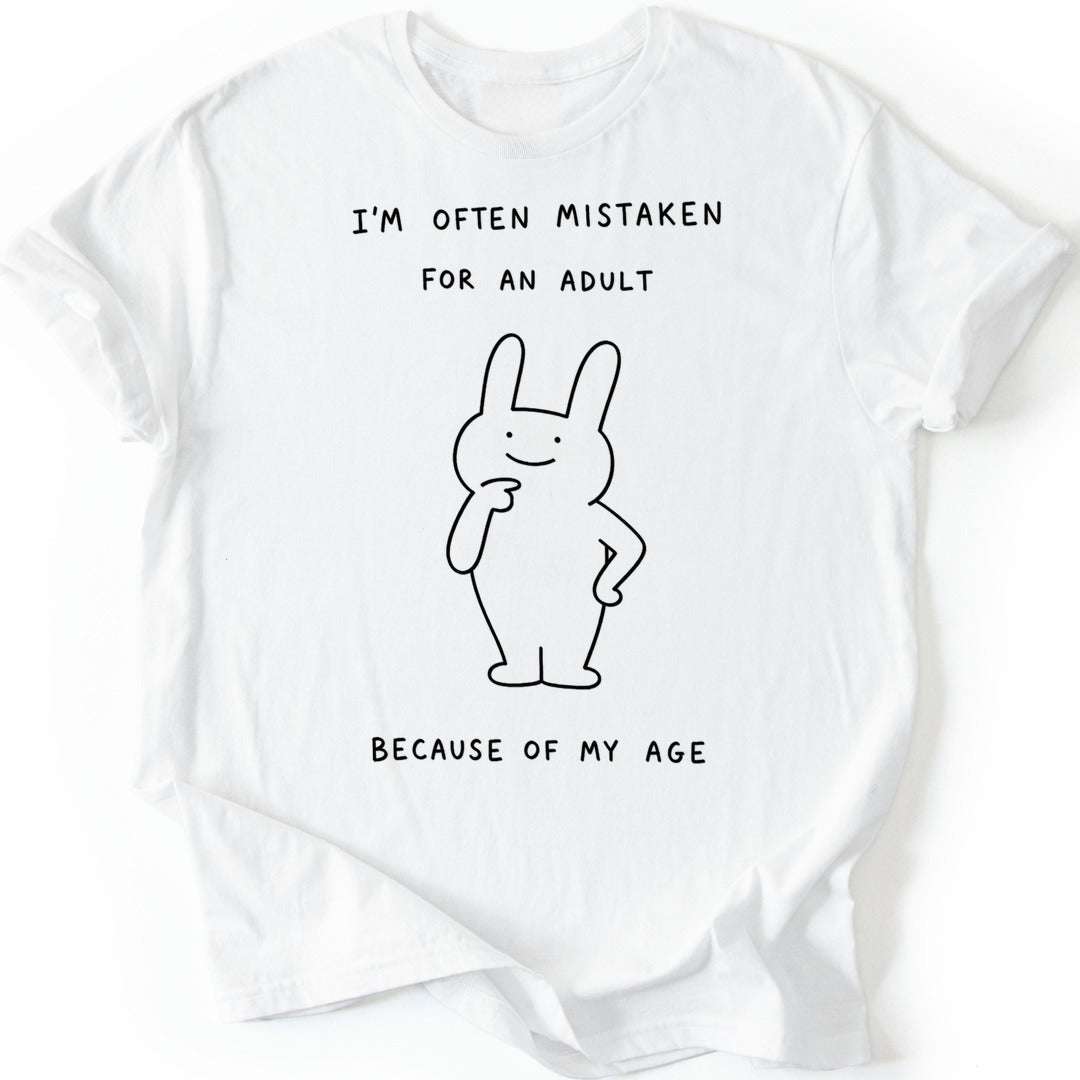 Mistaken Adult T-shirt — White