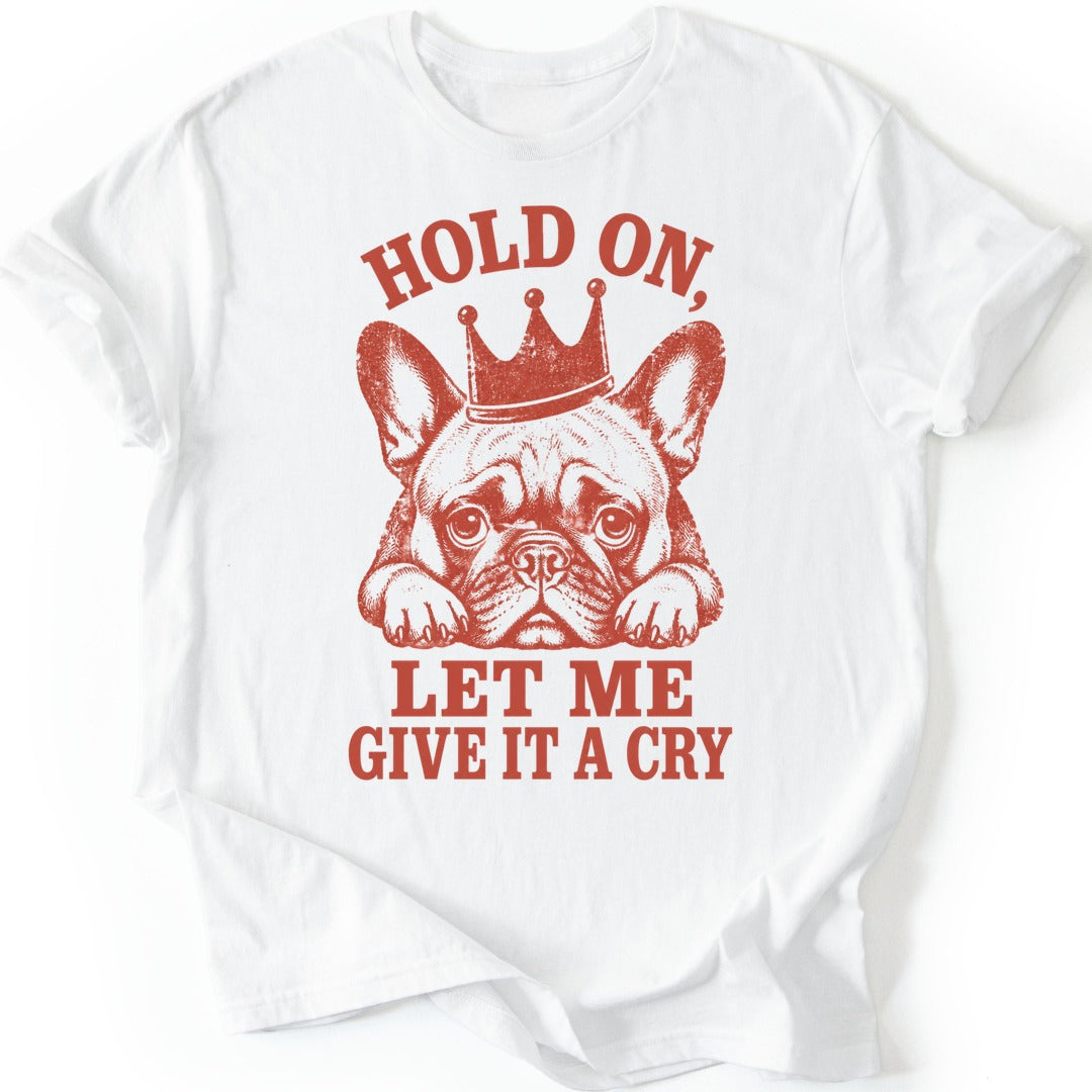 Crowned Frenchie T-shirt — White