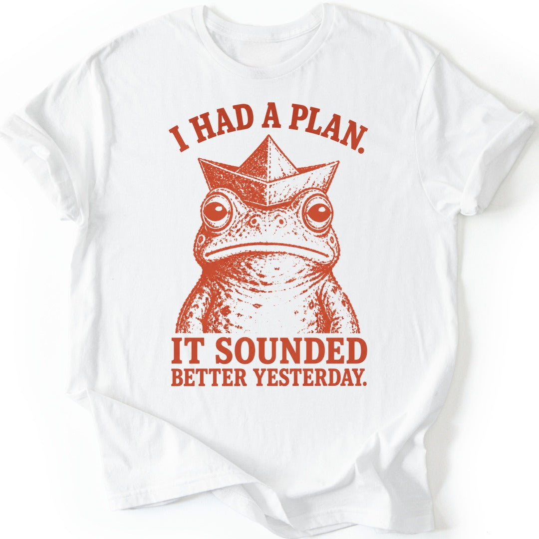 Paper Hat Frog T-shirt — White